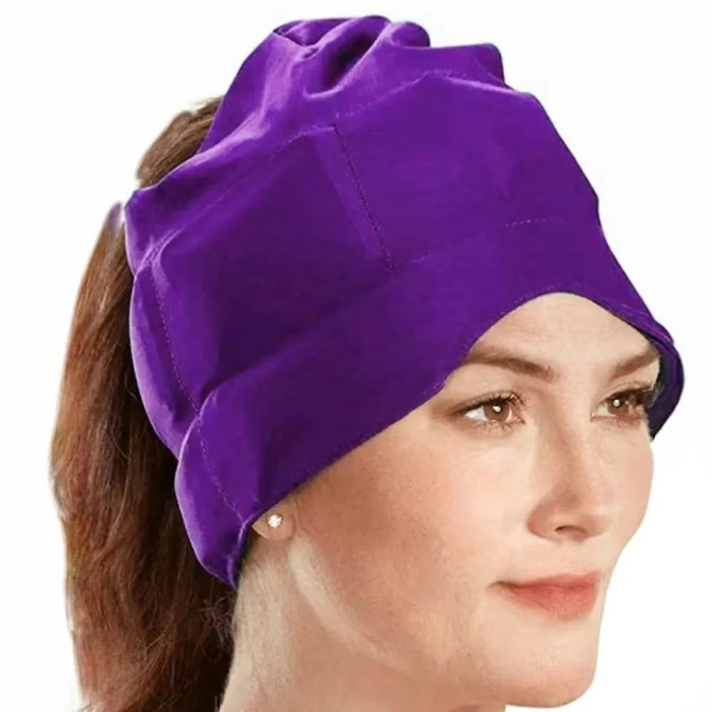 Bonnet de Gel Anti-Migraine – Soulagement Immédiat Chaud & Froid