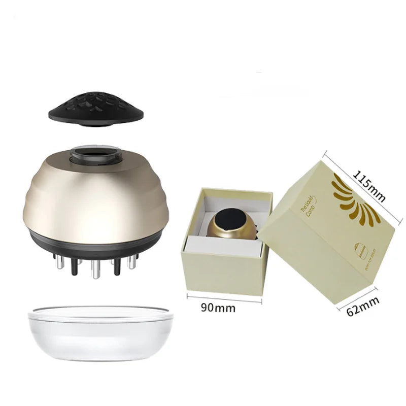 Mini applicateur cuir chevelu, peigne liquide, repousse des cheveux, massage portable, huile essentielle, guidage liquide, anti-